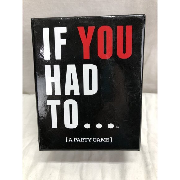 IF YOU HAD TO - PARTY GAME FOR ADULTS - Picture 1 of 3
